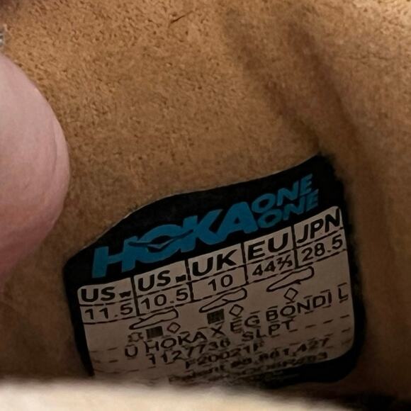 HOKA Engineered Garments x Bondi L Leopard Lace Up Sneaker Mens 10.5 Womens 11.5 - Picture 8 of 8